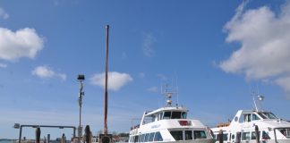 Pilone porta pennone di Riva degli Schiavoni