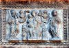 La Madonna seduta in trono col Bambino, altorilievo in Campo San Polo