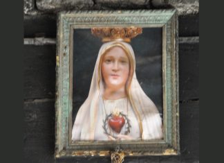 Capitello nel Sotoportego de Corte Squero Vechio, nel Sestiere di Cannaregio