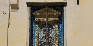 Santa Marina e Fortunato nel tabernacolo (capitèło) in Campo Santa Marina, nel Sestiere di Castello