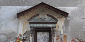 Sant’Antonio da Padova, stampa nel tabernacolo (capitèło) in Corte del Paludo, nel Sestiere di Castello