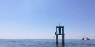 Capitello su “bricoła” nel Canale di Pellestrina