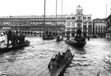 L’acqua alta del 4/11/1966 (+194,00 cm) da “Il Gazzettino”