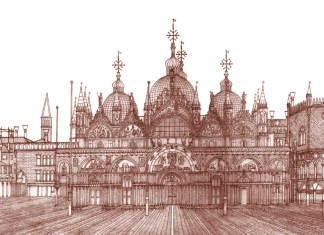 The Piazza San Marco circa 1480 by Matthew Grayson