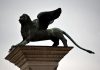 La colonna con il Leone marciano in Piazzetta San Marco