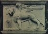 Il Leone marciano di Fianona in Istria, e la targa a memoria di Gaspare Calavani