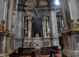 L’Altare dei Luganegheri (salumieri), nella Chiesa di San Salvador