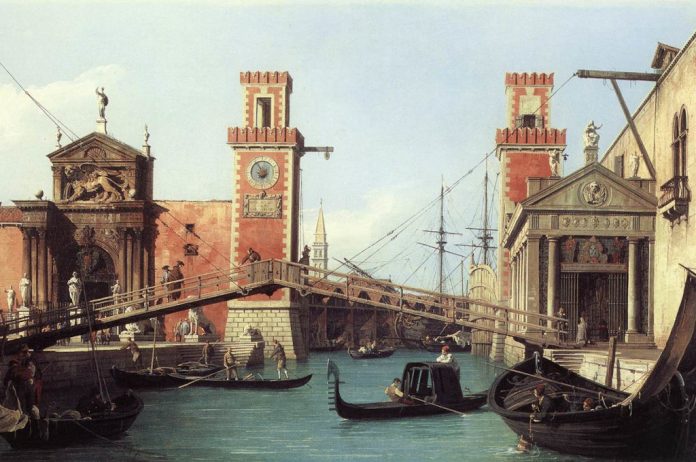 Antonio Canal Entrata dell'Arsenale Collezine privata