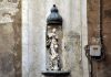 La Madonna Immacolata sopra l’ingresso della Sacrestia di San Martino di Castello
