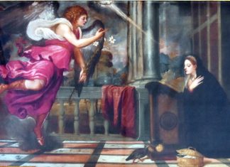 La Vergine Annunziata di Tiziano Vecellio, nella Scuola Grande di San Rocco