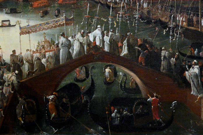 Joseph Heintz il Giovane. La Processione del Redentore (particolare - 1625-1678). Museo Correr Venezia