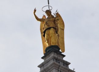 L’Arcangelo Gabriele sul pinnacolo del Campanile di San Marco