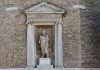 San Paolo apostolo, statua sul muro esterno della Chiesa di San Polo, Sestiere di San Polo