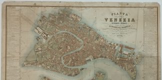 La mappa di Venezia, del 1857, dell’editore e libraio Giuseppe Habnit