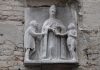 San Giovanni Elemosinario, altorilievo sulla facciata della Chiesa di San Giovanni Elemosinario
