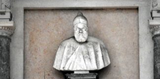 Monumento funebre con busto a Leonardo Donà, nella Chiesa di San Giorgio Maggiore