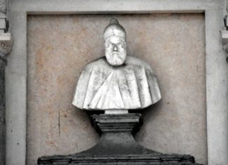 Monumento funebre con busto a Leonardo Donà, nella Chiesa di San Giorgio Maggiore