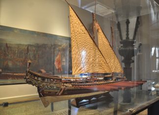 La Quinquereme Faustina, celebre galea progettata da Vettor Fausto