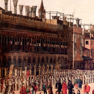 567 Gentile Bellini Processione in Piazza San Marco dett1